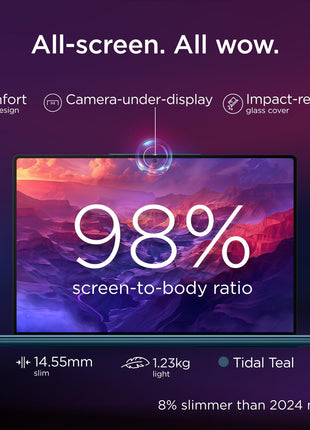 Lenovo Yoga Slim 9 Intel Evo Ultra 7 Teal 14in OLED Laptop 