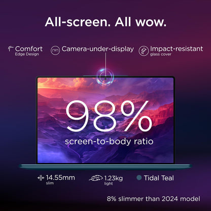 Lenovo Yoga Slim 9 Intel Evo Ultra 7 Teal 14in OLED Laptop 