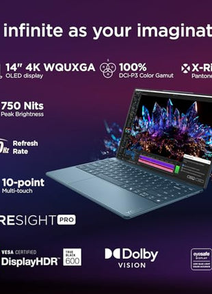 Lenovo Yoga Slim 9 Intel Evo Ultra 7 Teal 14in OLED Laptop 