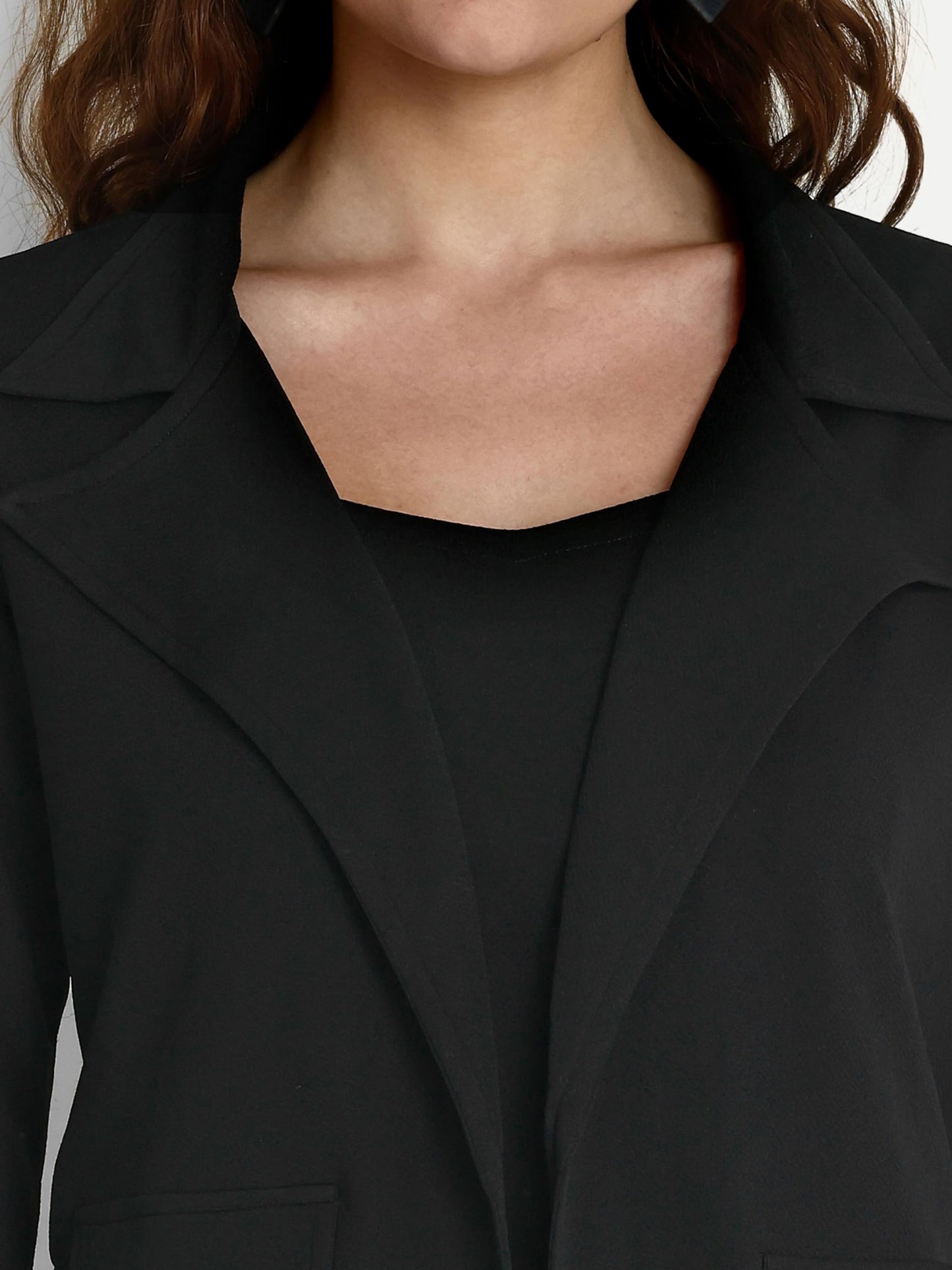 Leriya Fashion 3-Piece Blazer Set for Women (2XL, Black) 
