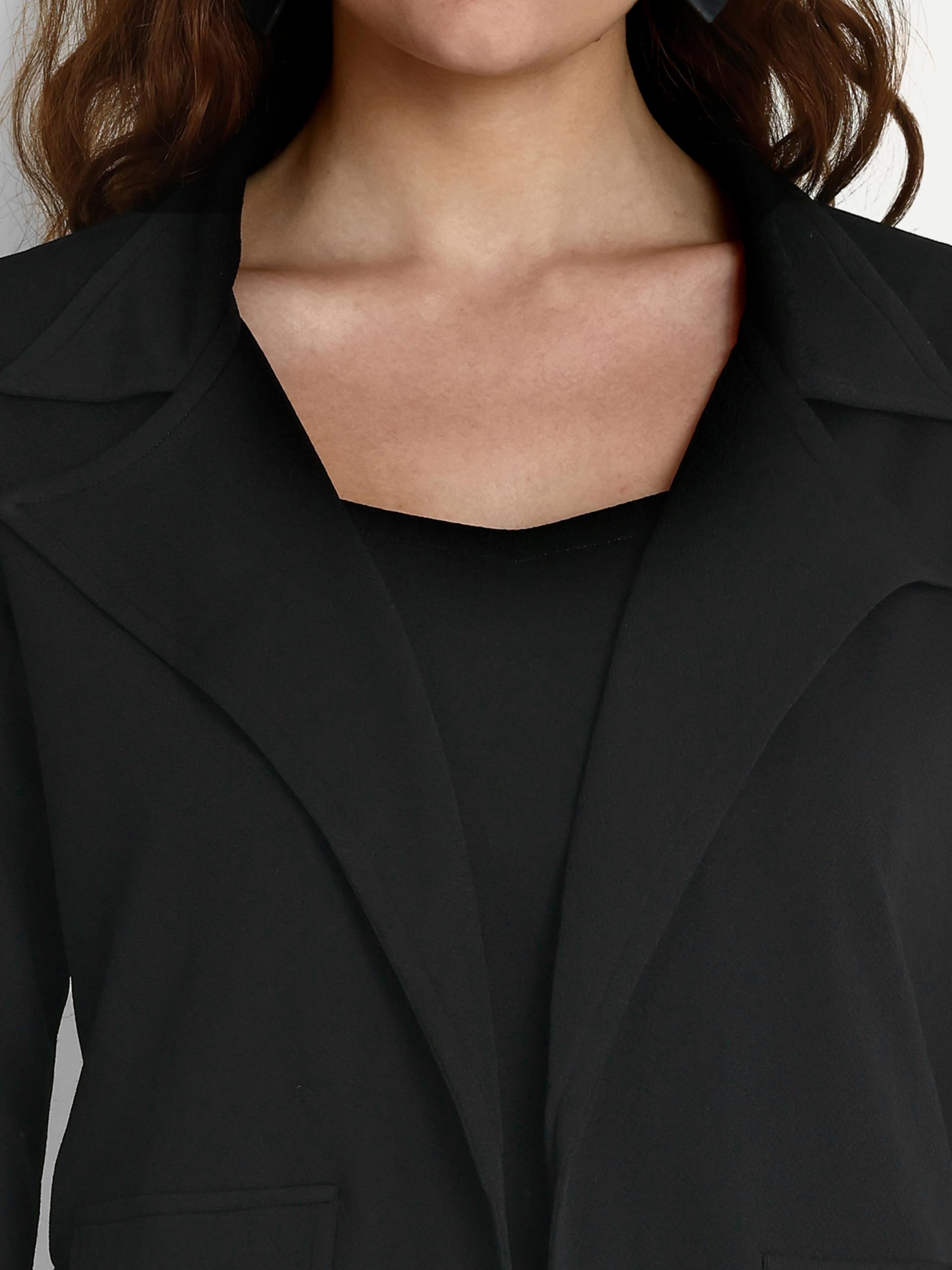 Leriya Fashion 3-Piece Blazer Set for Women (2XL, Black) 