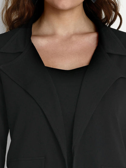 Leriya Fashion 3-Piece Blazer Set for Women (2XL, Black) 