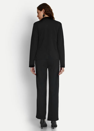 Leriya Fashion 3-Piece Blazer Set for Women (2XL, Black) 