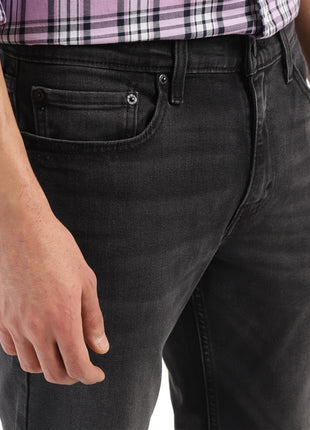 Levi's Men's 511 Slim Fit Mid-Rise Light Fade Stretchable Jeans Black | Rise Style: Mid Rise 