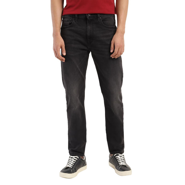 Levi's Men's Mid Rise 512 Slim Tapered Fit Mid-Rise Light Fade Stretchable Jeans Black, 30 