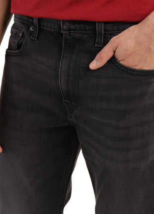Levi's Men's Mid Rise 512 Slim Tapered Fit Mid-Rise Light Fade Stretchable Jeans Black, 30 
