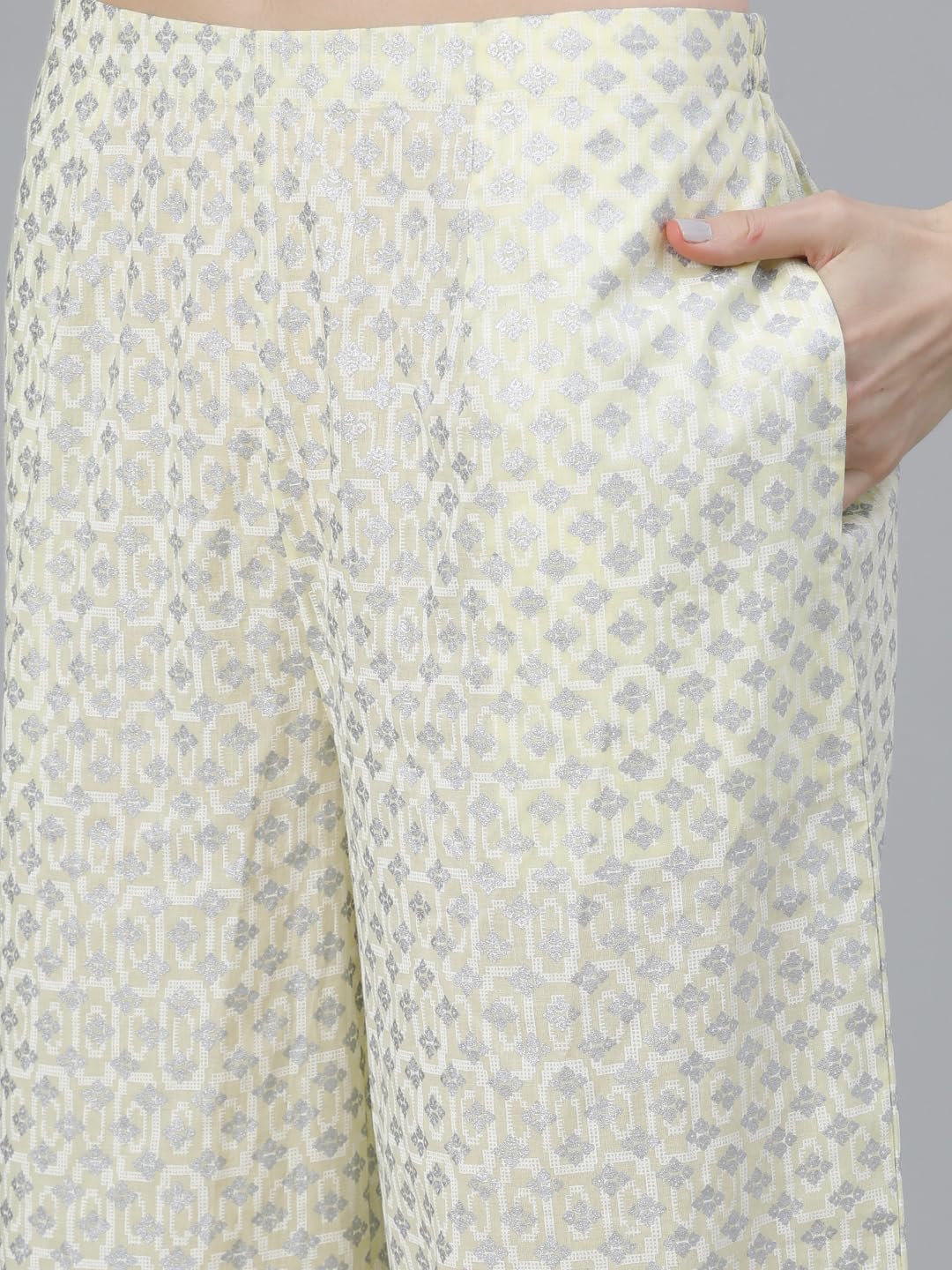 Libas Women's Cotton Kurta Sets (13040O_Yellow 