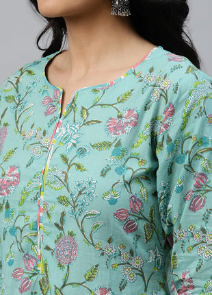 Libas Women's Cotton Kurta Sets (13063O_Multicoloured 