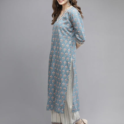 Libas Women's Cotton Kurta Sets (20128O_Multicoloured 