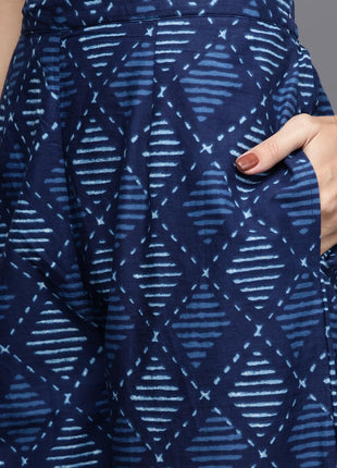 Libas Women's Cotton Kurta Sets (20161O_Blue 