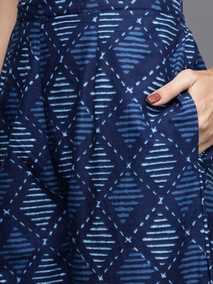 Libas Women's Cotton Kurta Sets (20161O_Blue 