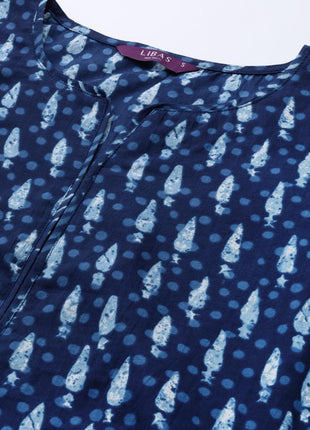 Libas Women's Cotton Kurta Sets (20161O_Blue 