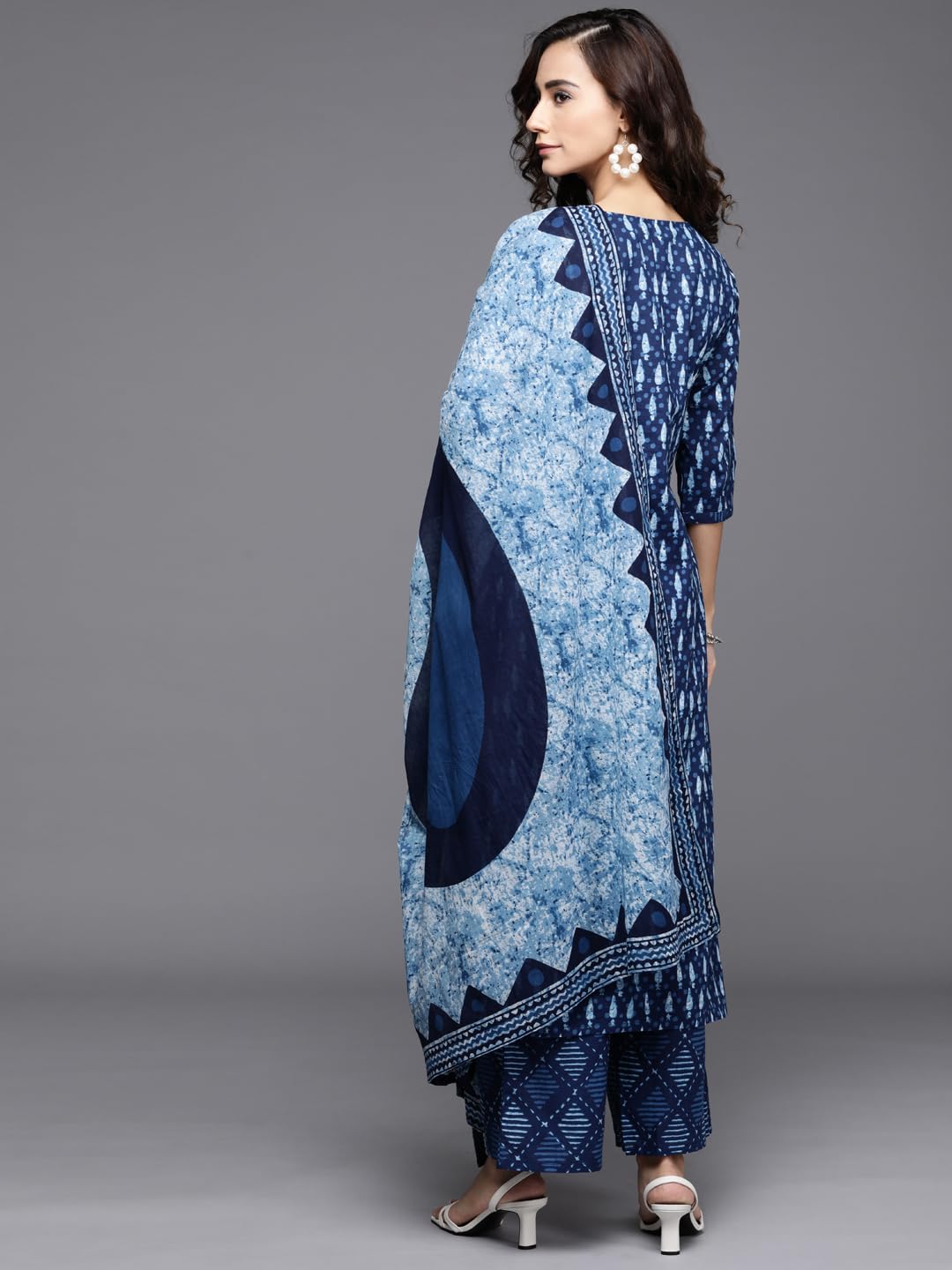 Libas Women's Cotton Kurta Sets (20161O_Blue 