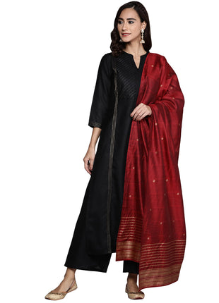 Libas Women's Cotton Kurta Sets (20231O_Black 