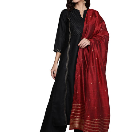Libas Women's Cotton Kurta Sets (20231O_Black 