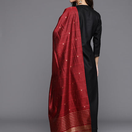 Libas Women's Cotton Kurta Sets (20231O_Black 