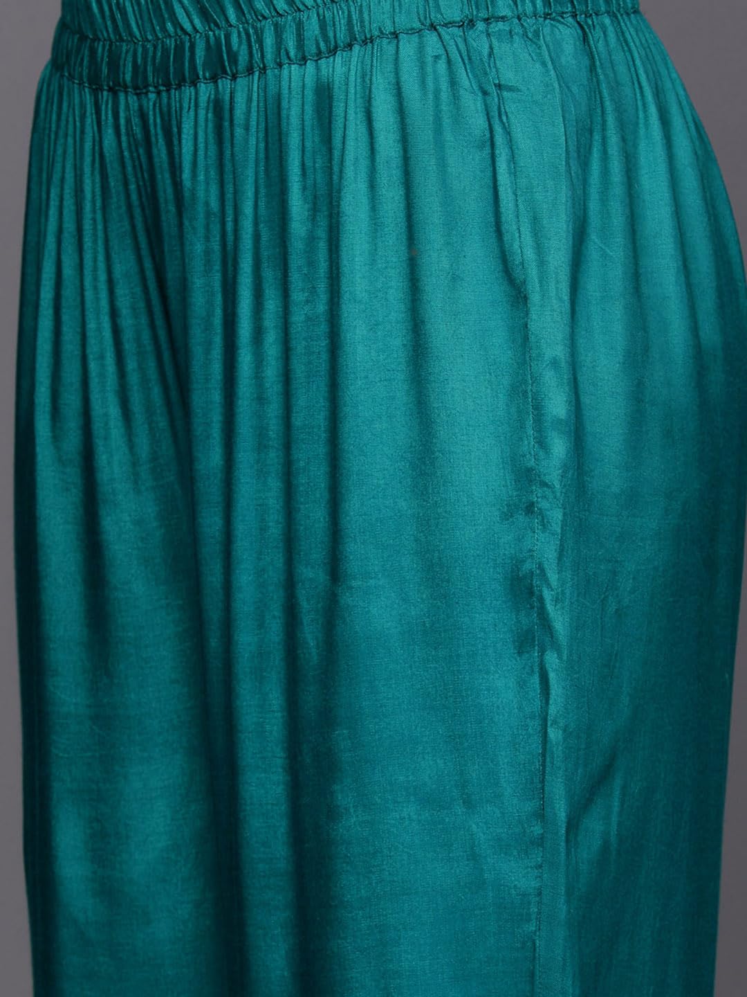 Libas Women's Poly Chiffon Kurta Sets (38126O_Turquoise Blue 