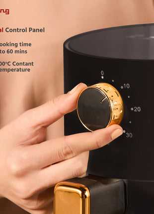 Lifelong 2.5L Air Fryer For Home-800W Small Airfryer Machine To Fry,Bake&Roast With Timer Control-Oil Free Fryer Machine-Electric Air-Fryer With 360° Hot Air Circulation Technology (Llhf26),Black 