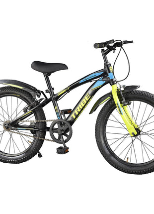 Lifelong 20T Cycle for Kids 5 to 8 Years - Bike for Boys and Girls - 85% Pre-Assembled, Frame Size: 12" - Suitable for Children 3 Feet 10 Inch+ Height - Unisex Cycle (Tribe, Yellow & Black),Rigid 