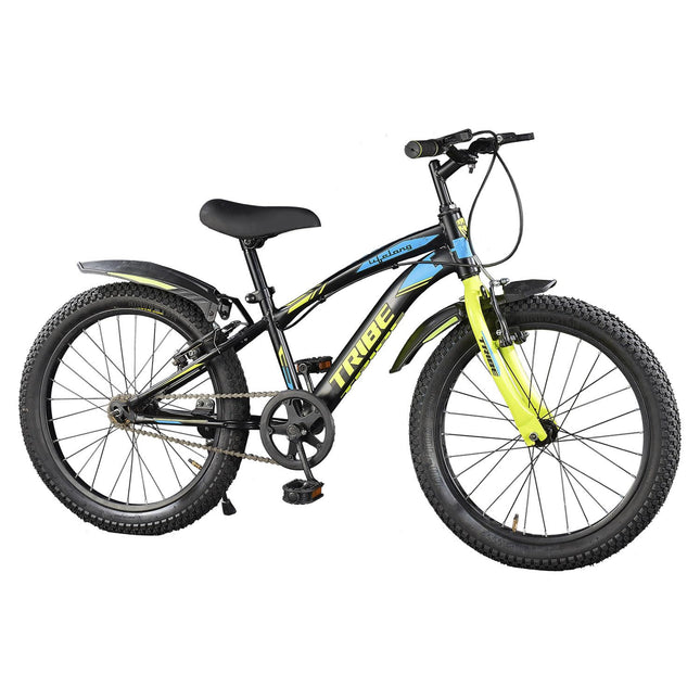 Lifelong 20T Cycle for Kids 5 to 8 Years - Bike for Boys and Girls - 85% Pre-Assembled, Frame Size: 12" - Suitable for Children 3 Feet 10 Inch+ Height - Unisex Cycle (Tribe, Yellow & Black),Rigid 