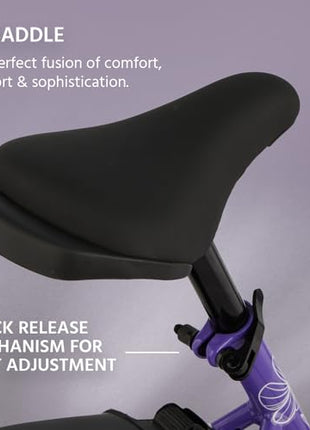 Lifelong 20T Cycle for Kids 5 to 8 Years-Rigid Bicycle for Girls-Single Speed Bike/Bicycle-95% Pre-Assembled-Balance Wheels-Suitable for Young Girls-Above 3 Feet 10Inch+ Height (llbc2005), Purple 