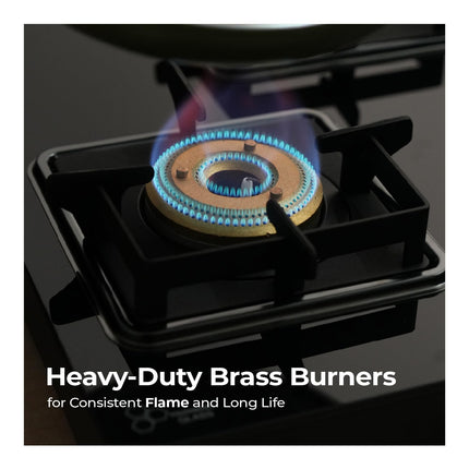 Lifelong 3 Gas Burner Tops - 3 Burners Hob Top Gas Stove with Automatic Ignition - Toughened Glass Top Gas Stoves for Home & Kitchen - Automatic Gas Stove for Modular Kitchen (LLHT007) 