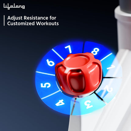 Lifelong Fit Pro Spin Fitness Bike|8Kg Flywheel|Adjustable Resistance & Heart Rate Sensor|Quiet Belt-Driven System|Touch LED Screen Display|Steel Frame|Home Workout & Cardio|Max Weight 120Kg 