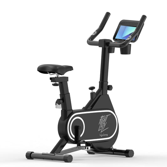 Lifelong Fit Pro Spin Fitness Bike with 7Kg Flywheel, Adjustable Resistance & Heart Rate Sensor for Fitness at Home Workouts|Max Weight Capacity: 100 kg (LLSBB50, Black) 