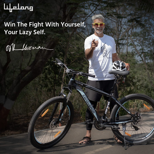 Lifelong MTB 27.5T Gear Cycle for Men and Women - 21 Speed Mountain Bike - Shimano Gear Cycles – Suitable for 14+ Year Boys and Girls - Rider Height Above 5 feet 5 inches (Conqueror, LLBC2792) 