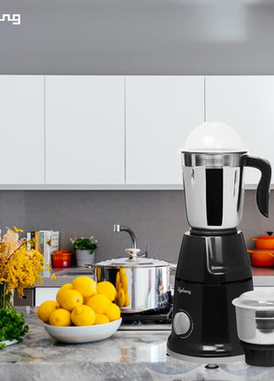 Lifelong Mixer Grinder for Kitchen - 2 Jars 500 Watt - Mixie with Mini Jar for Chutney & Liquidizing Jar used as Wet Grinder & Blender for Milkshake, Smoothie, Puree -Stainless Steel Blades (LLMG93) 