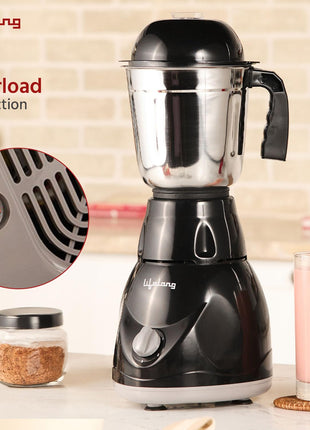 Lifelong Mixer Grinder for Kitchen - 3 Jars 500 Watt Mixie - Chutney Jar, Dry Grinder Jar & Liquidizing Jar used as Wet Grinder & Blender for Milkshake, Smoothie, Puree -Stainless Steel Blades(LLMG23) 