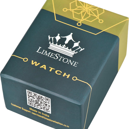 Limestone Day and Date Functioning Steel Strap New Quartz Analog Watch for Men Classic Design Men's Wrist Watches 