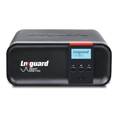 Livguard Smart SINE 1100i Inverter for Home, Office & Shops | 900VA/12V Pure Sinewave | Supports 1 Inverter Battery | Multi Function LCD Display with WiFi connectivity and Mob App Control 