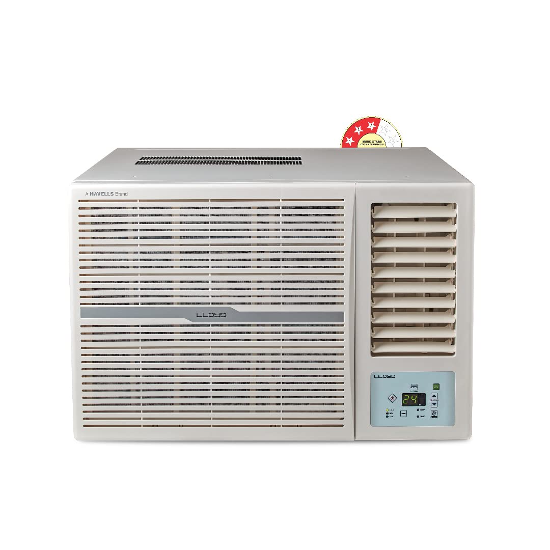 Lloyd 1.5 Ton 3 Star Fixed Speed Window Ac (Copper, White With Silver Deco Strip, GlW18C3YWSEW/XWSEW) 