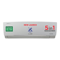 Lloyd 1.5 Ton 5 Star Inverter Split AC (5 in 1 Convertible, Anti Corrosion Coating, Copper, PM 2.5 Filter, White with Chrome Deco Strip, GLS18I5KWGGW) 