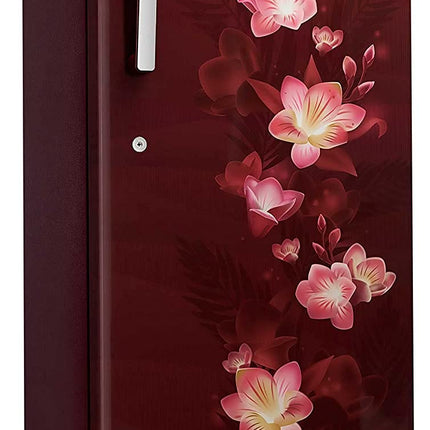 Lloyd 225 L 2 Star Direct Cool Single Door Refrigerator (GLDC242SGWS2PB, Gardenia Wine, With Base Stand) 