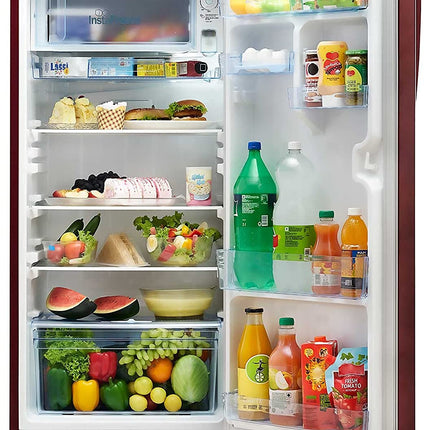 Lloyd 225 L 2 Star Direct Cool Single Door Refrigerator (GLDC242SGWS2PB, Gardenia Wine, With Base Stand) 