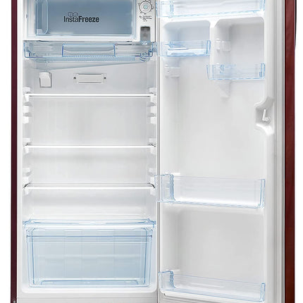 Lloyd 225 L 2 Star Direct Cool Single Door Refrigerator (GLDC242SGWS2PB, Gardenia Wine, With Base Stand) 