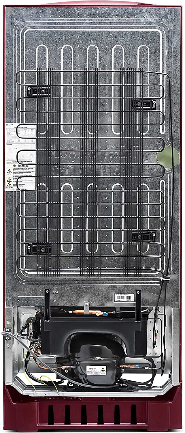 Lloyd 225 L 2 Star Direct Cool Single Door Refrigerator (GLDC242SGWS2PB, Gardenia Wine, With Base Stand) 