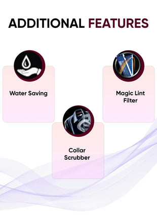 Lloyd 7.5 kg 5 Star Semi Automatic Top Load Washing Machine |1300 RPM | Soak Function | 3 Wash Programs | Swift Dry | Magic Filter, (GLWMS75DDMAC, Dark Maroon and White) 