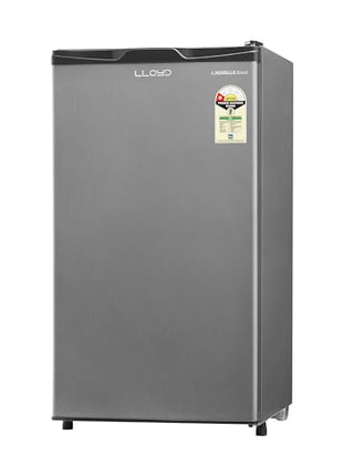 Lloyd 92 L Direct Cool Single Door 1 Star Refrigerator with Dedicated Freezer Section Big Bottle StorageFull Vegetable Box (Grey Metallic) 