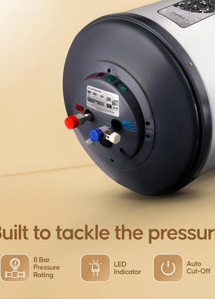 Longway Superb 10 Ltr 5 Star Rated Automatic Instant Water Heater for Home, Water Geyser, Water Heater, Electric Geyser with Multiple Safety System & Anti-Rust Coating (Gray, 10 Ltr) 