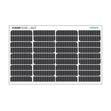 Loom Solar Metal Panel 55 Watt/12 V Mono Perc 