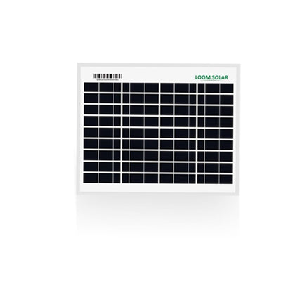 Loom Solar Panel 10 Watt | 12V PV Module for Mobile Charging DIY Projects | Light Weight | Pack of 1 