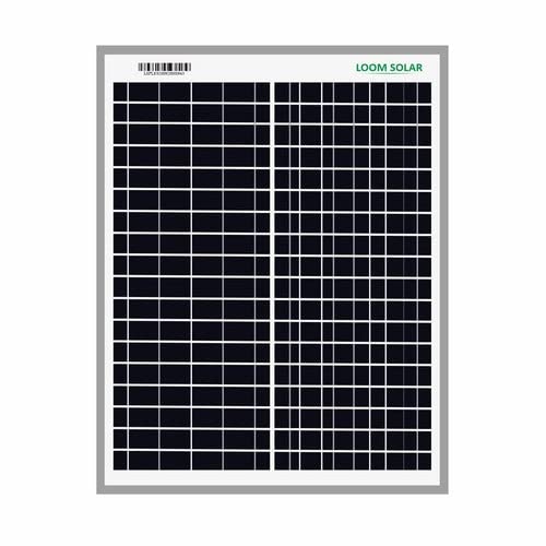 Loom Solar Panel 20W-12V for Home Lighting System, DIY Projects, Small Battery Charging(7Ah)| Pack of 1 | Max. Current - 1.04 amps & Max. Voltage - 19.25 Volts, Performance Warranty 25 Years 