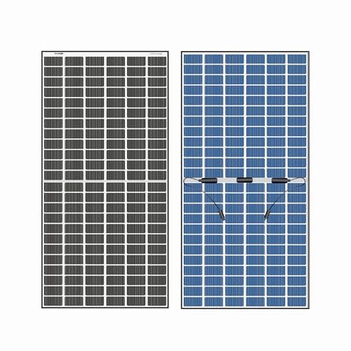 Loom Solar Panel Shark 575W TOPCon Bifacial, N-Type, Dual Glass Black Frame Panel, 144 Cells Half-Cut, IP68 Rated, BIS Certified, Efficiency 22.30%, Non DCR, Performance Warranty 25 Years (Pack of 8) 