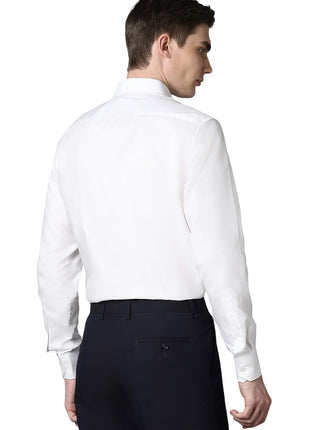 Louis Philippe Cotton Men's Classic Fit Shirt (LPSFMCLPG89904_White, 42 
