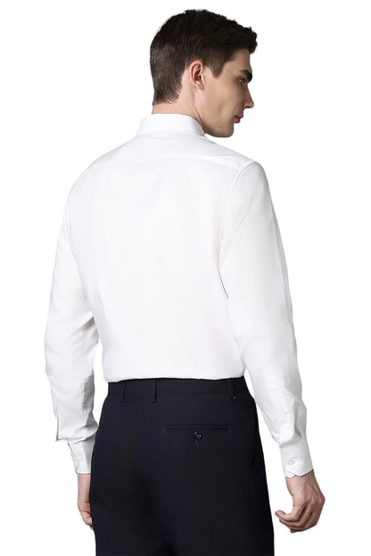Louis Philippe Cotton Men's Classic Fit Shirt (LPSFMCLPG89904_White, 42 