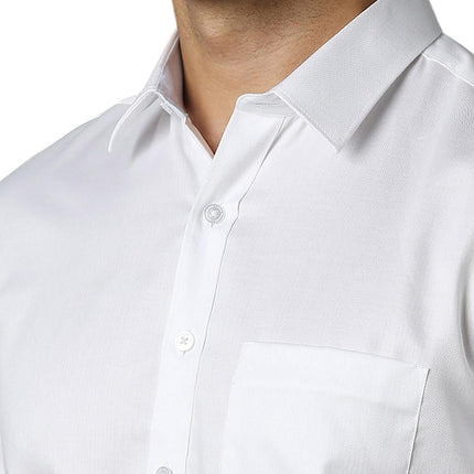 Louis Philippe Men's Slim Fit Shirt (LPSFMSLFK13939_White 