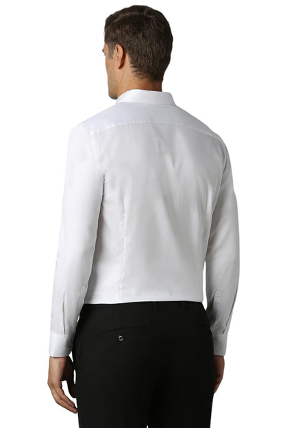 Louis Philippe Men's Slim Fit Shirt (LPSFMSLFK13939_White 